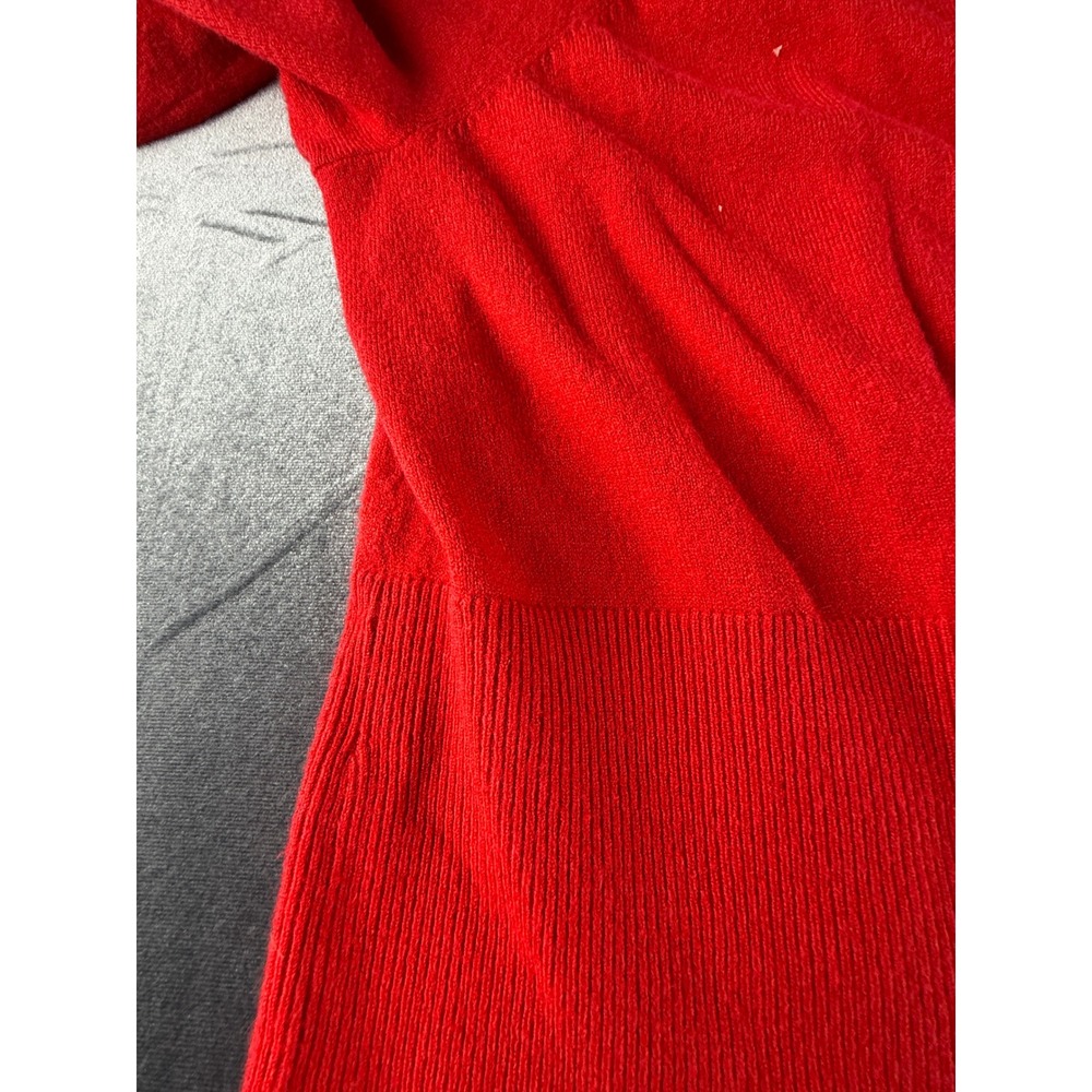 ModCloth Red White Trim Tie Neck Short Sleeve Knit Top Plus Size 3X MRS0552 - Picture 4 of 9